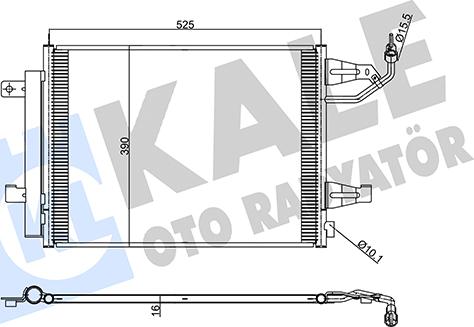 KALE OTO RADYATÖR 342555 - Кондензатор, климатизация vvparts.bg