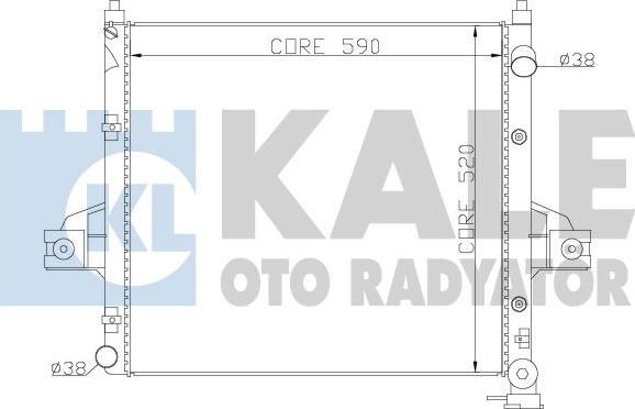 KALE OTO RADYATÖR 342090 - Радиатор, охлаждане на двигателя vvparts.bg