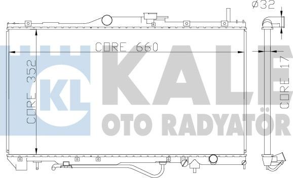 KALE OTO RADYATÖR 342165 - Радиатор, охлаждане на двигателя vvparts.bg