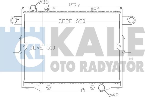 KALE OTO RADYATÖR 342175 - Радиатор, охлаждане на двигателя vvparts.bg