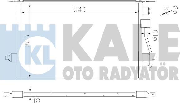 KALE OTO RADYATÖR 342880 - Кондензатор, климатизация vvparts.bg