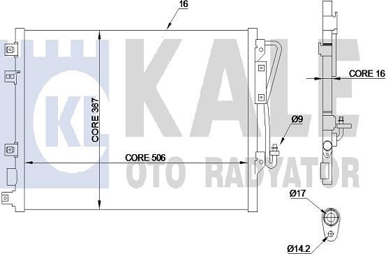 KALE OTO RADYATÖR 342820 - Кондензатор, климатизация vvparts.bg