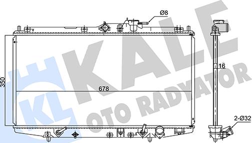 KALE OTO RADYATÖR 347585 - Радиатор, охлаждане на двигателя vvparts.bg