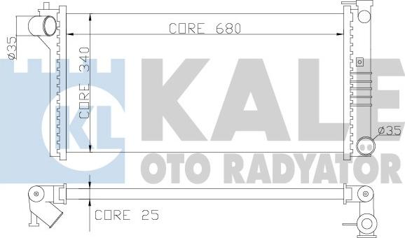 KALE OTO RADYATÖR 359600 - Радиатор, охлаждане на двигателя vvparts.bg