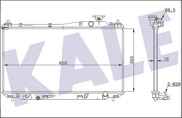 KALE OTO RADYATÖR 356900 - Радиатор, охлаждане на двигателя vvparts.bg