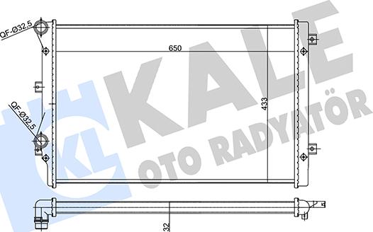 KALE OTO RADYATÖR 356985 - Радиатор, охлаждане на двигателя vvparts.bg