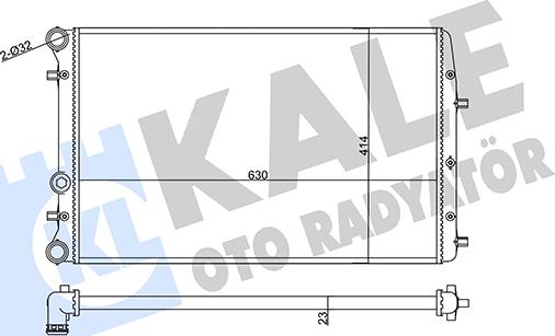 KALE OTO RADYATÖR 356935 - Радиатор, охлаждане на двигателя vvparts.bg