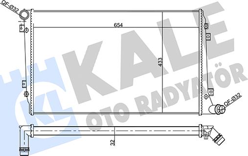 KALE OTO RADYATÖR 356930 - Радиатор, охлаждане на двигателя vvparts.bg