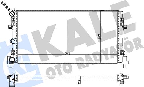 KALE OTO RADYATÖR 356425 - Радиатор, охлаждане на двигателя vvparts.bg