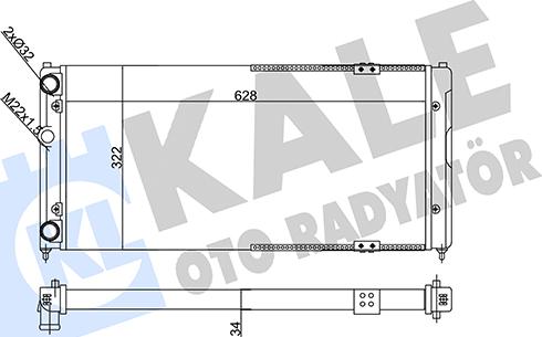 KALE OTO RADYATÖR 356295 - Радиатор, охлаждане на двигателя vvparts.bg