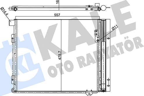 KALE OTO RADYATÖR 350445 - Кондензатор, климатизация vvparts.bg