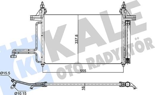 KALE OTO RADYATÖR 350575 - Кондензатор, климатизация vvparts.bg