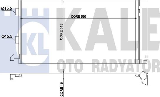 KALE OTO RADYATÖR 350570 - Кондензатор, климатизация vvparts.bg