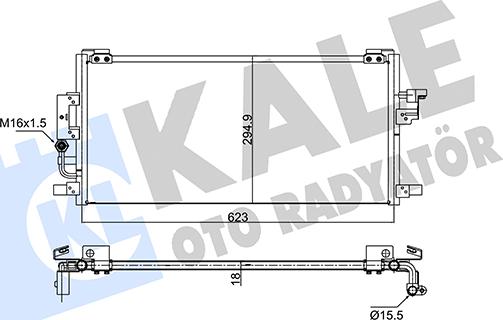 KALE OTO RADYATÖR 350695 - Кондензатор, климатизация vvparts.bg