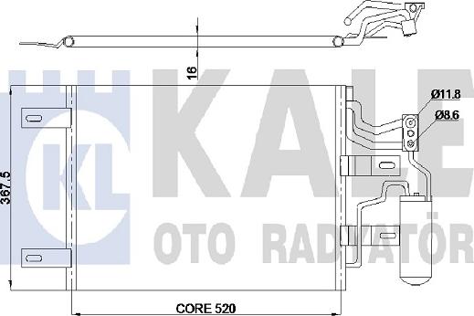 KALE OTO RADYATÖR 350655 - Кондензатор, климатизация vvparts.bg