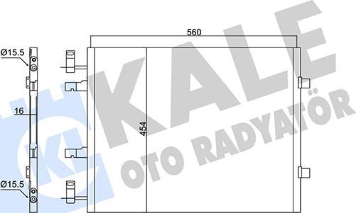 KALE OTO RADYATÖR 350670 - Кондензатор, климатизация vvparts.bg