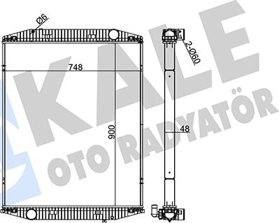 KALE OTO RADYATÖR 350235 - Радиатор, охлаждане на двигателя vvparts.bg