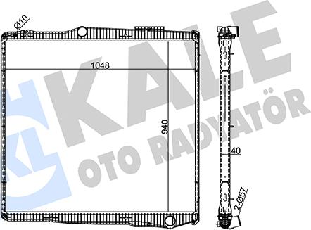 KALE OTO RADYATÖR 351410 - Радиатор, охлаждане на двигателя vvparts.bg