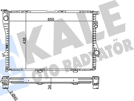 KALE OTO RADYATÖR 351870 - Радиатор, охлаждане на двигателя vvparts.bg