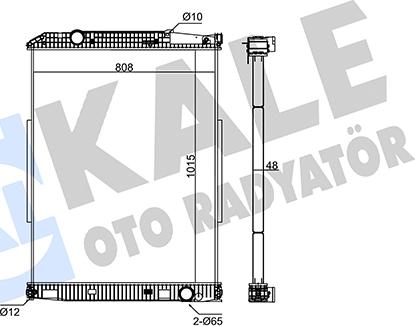 KALE OTO RADYATÖR 351345 - Радиатор, охлаждане на двигателя vvparts.bg