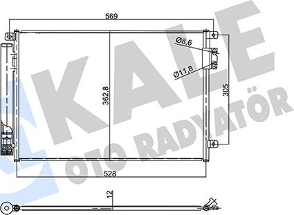 KALE OTO RADYATÖR 358910 - Кондензатор, климатизация vvparts.bg