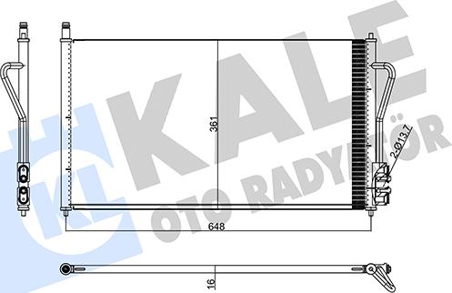 KALE OTO RADYATÖR 358240 - Кондензатор, климатизация vvparts.bg