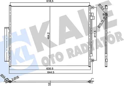 KALE OTO RADYATÖR 358770 - Кондензатор, климатизация vvparts.bg