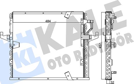 KALE OTO RADYATÖR 353035 - Кондензатор, климатизация vvparts.bg