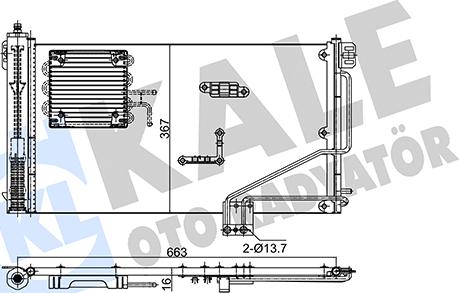 KALE OTO RADYATÖR 353175 - Кондензатор, климатизация vvparts.bg