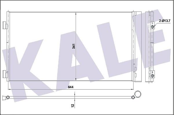 KALE OTO RADYATÖR 353170 - Кондензатор, климатизация vvparts.bg