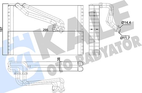 KALE OTO RADYATÖR 352975 - Изпарител, климатична система vvparts.bg