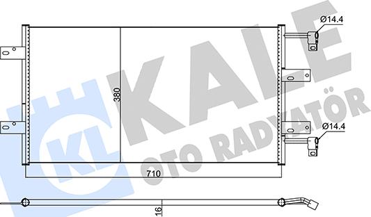 KALE OTO RADYATÖR 352585 - Кондензатор, климатизация vvparts.bg