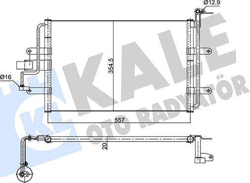 KALE OTO RADYATÖR 352630 - Кондензатор, климатизация vvparts.bg