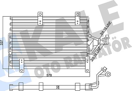 KALE OTO RADYATÖR 357915 - Кондензатор, климатизация vvparts.bg