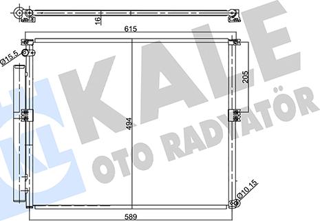 KALE OTO RADYATÖR 357935 - Кондензатор, климатизация vvparts.bg