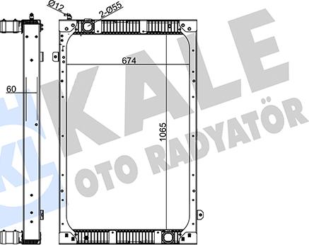 KALE OTO RADYATÖR 366300 - Радиатор, охлаждане на двигателя vvparts.bg