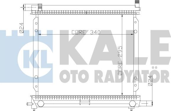 KALE OTO RADYATÖR 361300 - Радиатор, охлаждане на двигателя vvparts.bg