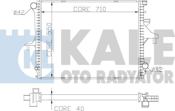 KALE OTO RADYATÖR 367900 - Радиатор, охлаждане на двигателя vvparts.bg