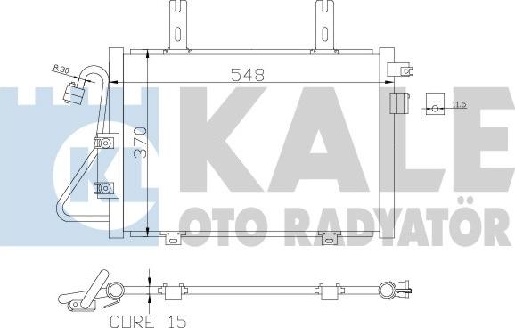 KALE OTO RADYATÖR 389400 - Кондензатор, климатизация vvparts.bg