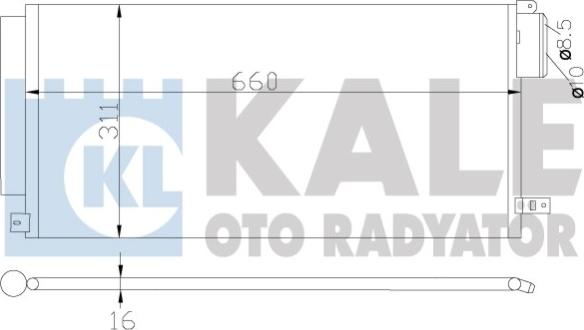 KALE OTO RADYATÖR 389100 - Кондензатор, климатизация vvparts.bg