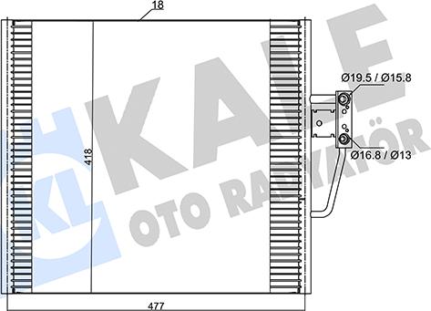 KALE OTO RADYATÖR 385000 - Кондензатор, климатизация vvparts.bg