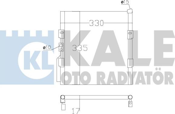 KALE OTO RADYATÖR 386800 - Кондензатор, климатизация vvparts.bg