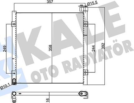 KALE OTO RADYATÖR 386700 - Кондензатор, климатизация vvparts.bg