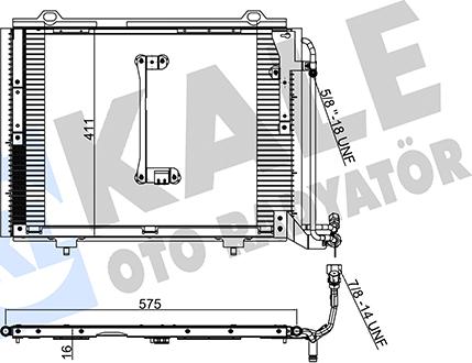 KALE OTO RADYATÖR 381000 - Кондензатор, климатизация vvparts.bg