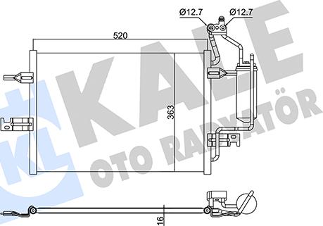 KALE OTO RADYATÖR 382495 - Кондензатор, климатизация vvparts.bg