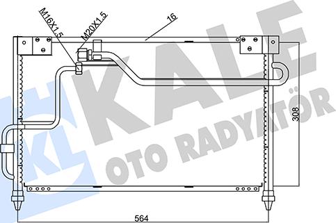 KALE OTO RADYATÖR 387200 - Кондензатор, климатизация vvparts.bg