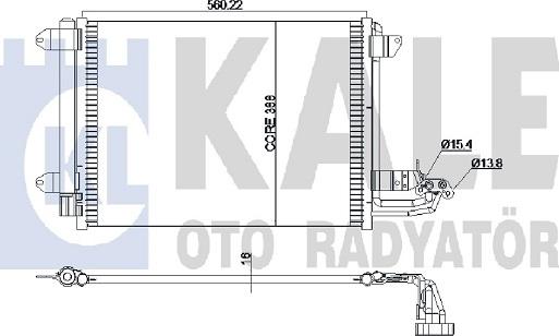 KALE OTO RADYATÖR 375400 - Кондензатор, климатизация vvparts.bg