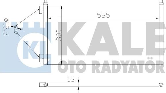 KALE OTO RADYATÖR 378200 - Кондензатор, климатизация vvparts.bg