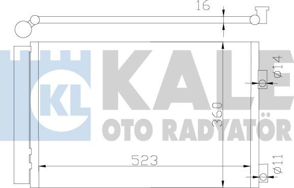 KALE OTO RADYATÖR 377200 - Кондензатор, климатизация vvparts.bg