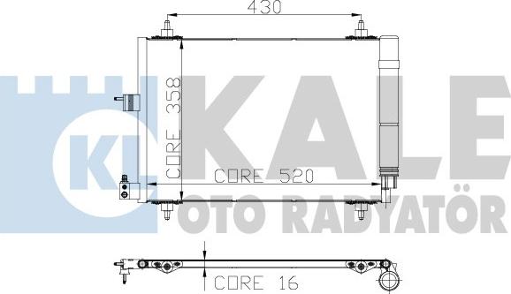 KALE OTO RADYATÖR 243000 - Кондензатор, климатизация vvparts.bg